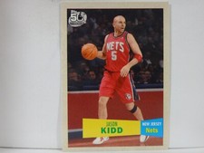 2007-08 Topps 1957-58 Variations New Jersey Nets Basketball Card #5 Jason Kidd