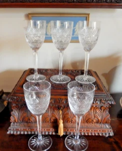 Imperial - Crystal WEDGWOOD - five (5) - WINE - IMPERIAL - 7.625" - Picture 1 of 6