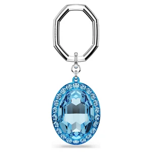 Swarovski Crystal Key ring Oval cut, Blue, Mixed metal finish 5666644 - Picture 1 of 3