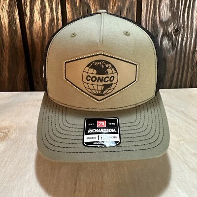 Gorra Conco Trucker Richardson 112 Snapback verde malla negra 112FP NUEVA CON ETIQUETAS nueva Foto 1 de 4