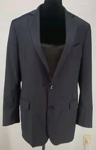Brooks Brother Navy Pinstripe Two Button Blazer Sports Coat 100% Wool Sz 41L 35W - Picture 1 of 7