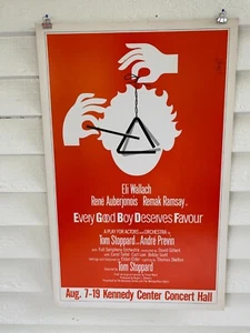 Jeder gute Junge verdient Gefallen Theater Fensterkarte Poster 14"x22" NYC 1970er - Bild 1 von 7