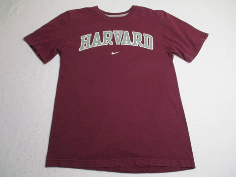 Nike Harvard Crimson T-Shirt Ivy League College Basketball Size Small Just Do It Cover