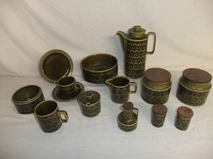 c4 Cerámica Hornsea - Herencia - Verde Moss (1972, 1976, 1977) últimos artículos dejados R5 - Imagen 1 de 24