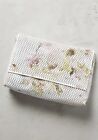 NEW Anthropologie Fleur Clutch Handbag Perforated Floral Letaher Bag Z499-25