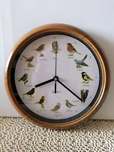 Wanduhr Modell TS-25106 ø25cm mit echtem Singvogelgesang - zu jeder Stunde - Bild 1 von 6