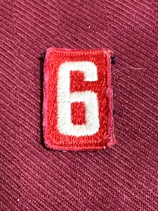 BSA Boy Scout of America Red White Troop Pack Number Patch Insignia 6 Numeral - Picture 1 of 1