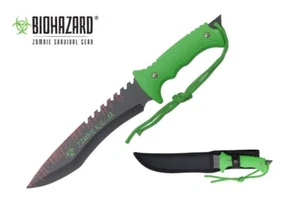 13" Zombie Killer Hunting Tactical Knife Serrated Blade with Sheath - H4733 - Picture 1 of 1