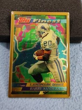 RARE 1995 TOPPS FINEST LANDMARK SERIES BARRY SANDERS BRONZE CARD DETROIT LIONS