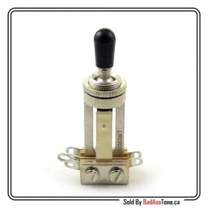 Switchcraft 3 way Toggle Switch - Long Body - Black Genuine Switchcraft Tip - Picture 1 of 2