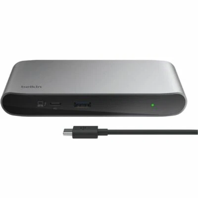 Belkin INC013ttSGY 5 in 1 4x Thunderbolt USB-C/A 8K 96W PD Docking Station Gray - Image 1 of 4