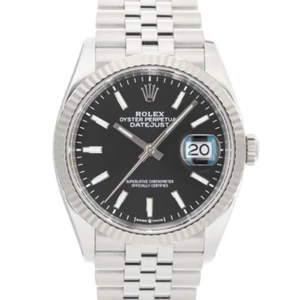 ROLEX Datejust 36 126234 Black Jubilee Warranty 2023 Box/Paper - Picture 1 of 24