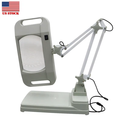 Lámpara de sobremesa 110V 5X LED Lupa Lupa Joyería Herramienta de reparación con lente de 4,4"x7" Foto 1 de 4