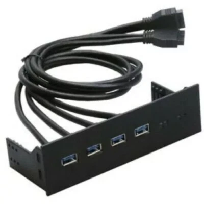 Brand NEW---5.25" 4-Port USB-3.0 Hub Front Panel - Image 1 of 2