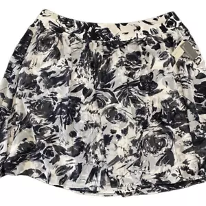 josephine chaus NEW black and white size 22W lined short skirt color true milk v - Picture 1 of 8