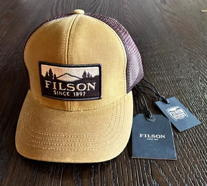 Gorra de malla Filson Logger bronceado oscuro escénica - talla única nueva con etiquetas 1er día del padre - Imagen 1 de 7