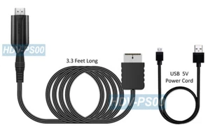 Cable adaptador AV HD HD premium de PS2 a 1080p con alimentación micro USB - Imagen 1 de 4
