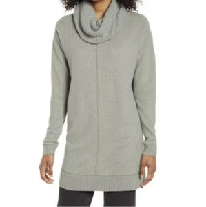 Lulu’s Autumn Daze Cowl Neck Tunic Green Cozy Soft Sz L NWT Sweater - Picture 1 of 9