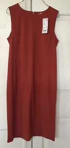 Uniqlo Womens Burnt Orange Dress Small-NWT  - Picture 1 of 12