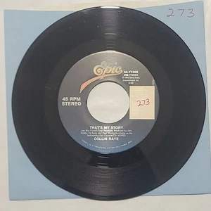 Collin Raye ~ That's My Story/ Border And Beyond ~ Epic 45 RPM Record - Picture 1 of 4