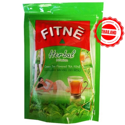 FITNE Green Tea HERBAL Detox Beverage Diet Slim Thailand Drink Herbs TeaBag 15X - Image 1 of 4
