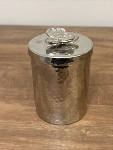 Michael Aram Small Black Orchid Canister Metal - Picture 1 of 10