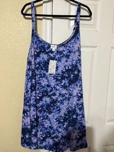 LuLaRoe Women's Lynn Romper Dress with Shorts Under - Size 2XL - Tie Dye - NWT - Picture 1 of 3
