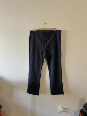 "Pantalones de lana/mohair Acne Studios Rene Twill Paw15 azul marino 38""" Foto 1 de 4