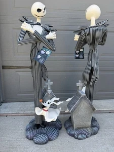 Disney Nightmare Before Christmas Jack Skellington & Zero 3,5 piedi 2025 - Foto 1 di 6