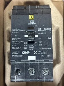 Square D EDB36050 Circuit Breaker - Picture 1 of 3