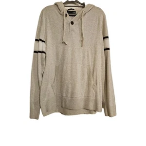 American Rag Men's Beige Hooded Pullover 100% Cotton Sz XXL  - Picture 1 of 8