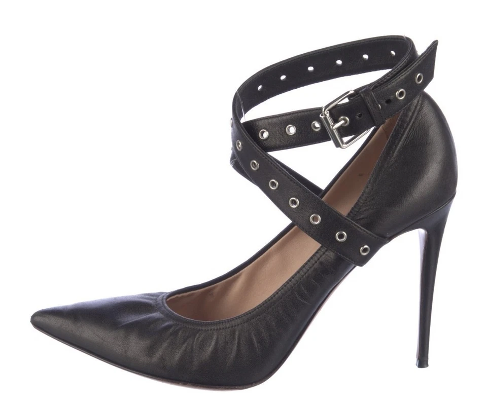 FINAL DEAL! Valentino Womens Rockstud Strappy Stiletto Pumps Size 38 (7.5) - Image 1 of 4