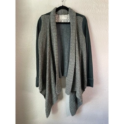 Cárdigan suéter Anthropologie Saturday Sunday verde tejido drapeado para mujer pequeño Foto 1 de 4