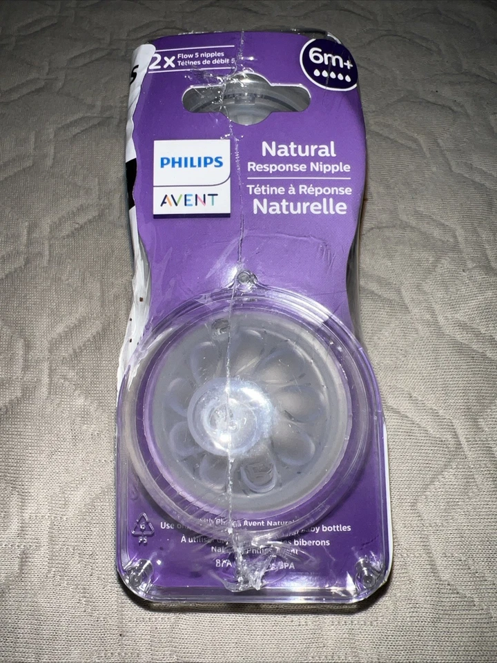 4-Packs Avent Flow Natural Response Nipple 6 Month 6m+ - Image 1 of 1
