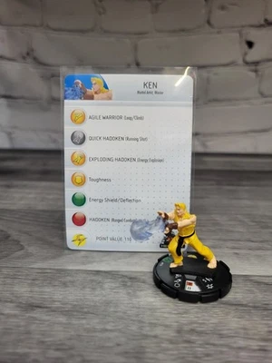 Capcom Heroclix #016 Ken Street Fighter Series 2011 con tarjeta Foto 1 de 3
