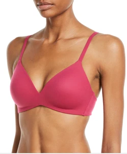 Wacoal How Perfect Wire Free T-Shirt Bra Cerise 852189 Size 32DD NWT - Picture 1 of 3
