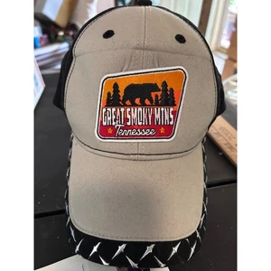 Tolle Truckermütze Smoky Mountains Tennessee Bear Patch hellbraun schwarz Netz Einheitsgröße - Bild 1 von 6