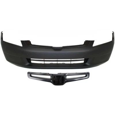 For 2003 2004 2005 Honda Accord Front Bumper Cover Kit Grille Assembly Primed - Image 1 of 4
