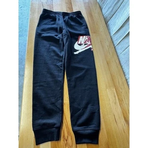 AIR JORDAN Nike Jumpman Black/Red athletic sweat pant Gym youth L 12/13 - Picture 1 of 7