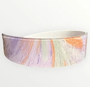 Ultra Feminines 70er Jahre Pastell Französisch Dickes Stirnband, Deadstock, Floral Pastels - Bild 1 von 4