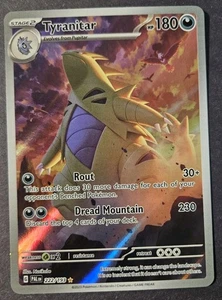 Pokémon TCG Tyranitar 222/193 Sv02: Paldea Evolved Holo Near Mint spedizione veloce  - Foto 1 di 2