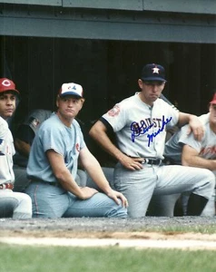 FOTO 8x10 firmada por Denis Menke Houston Astros con certificado de autenticidad - Imagen 1 de 1