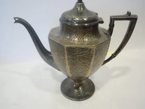 Sheffield Desing Made In USA 0624 Teekanne gehämmert Silber - Bild 1 von 6