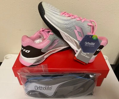 Women’s Lotto Mirage 100 Speed Tennis Shoes White/Pink