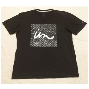 Large Imperial Motion IM Black White Cotton Mans Crew Neck Tee T-Shirt Top 1413 - Picture 1 of 12