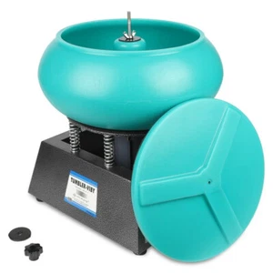 12L 17inches Polishing Machine Super Large Vibratory Tumbler Wet Dry Polisher - Picture 1 of 14