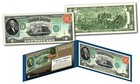 1869 Thomas Jefferson Rainbow $2 Banknote designed on Modern Two-Dollar US Bill