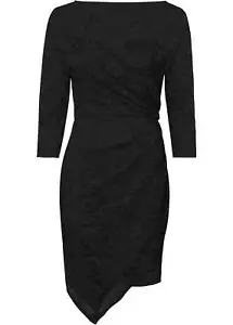 Neu Kleid mit Spitze Gr.32/34 Schwarz Cocktailkleid Abendkleid Party-Kleid Dress - Bild 1 von 1