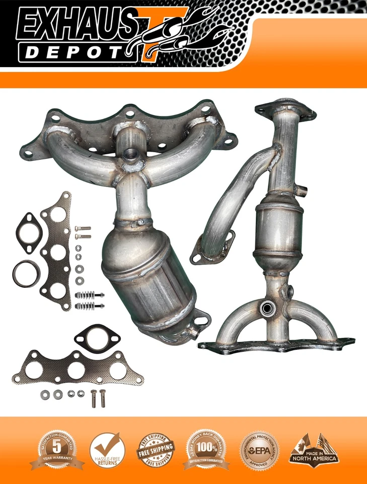 Convertidor catalítico colector para Mitsubishi Endeavor 3,8 L 2004-2011 delantero y trasero Foto 1 de 4