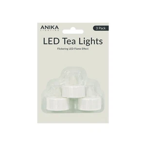 Anika LED Flickering Tealights 3PK - Picture 1 of 2
